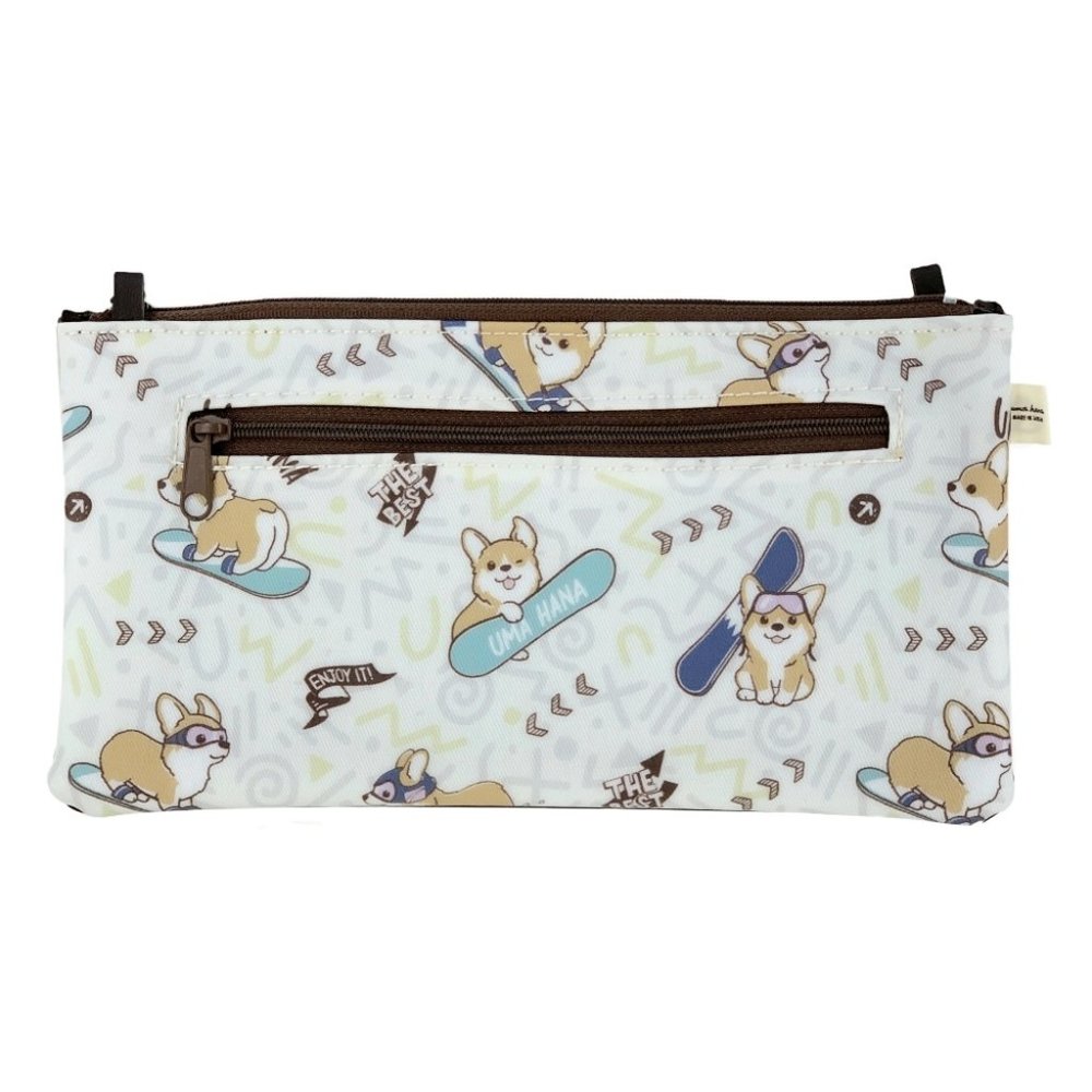 Waterproof Corgi Rectangular Crossbody Bag Purse - Picture 2 of 10